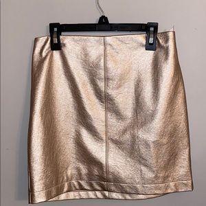 Champagne Color Mini Skirt